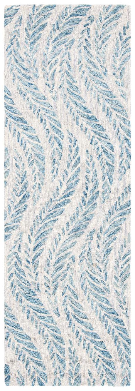 Safavieh Micro-Loop Mlp170A Ivory/Blue Area Rug