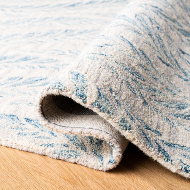 Safavieh Micro-Loop Mlp170A Ivory/Blue Rugs.