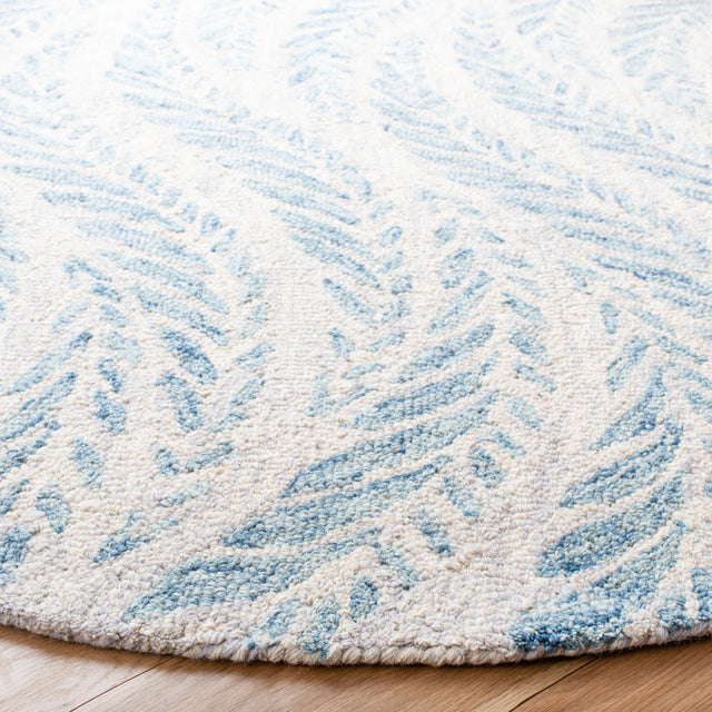 Safavieh Micro-Loop Mlp170A Ivory/Blue Rugs.