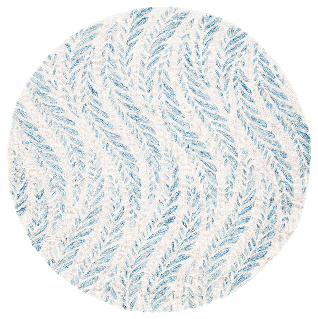 Safavieh Micro-Loop Mlp170A Ivory/Blue Rugs.