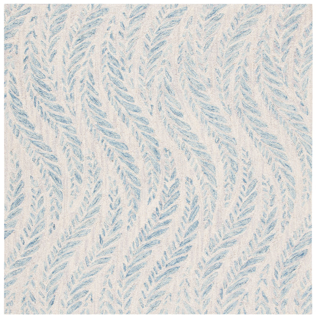 Safavieh Micro-Loop Mlp170A Ivory/Blue Rugs.
