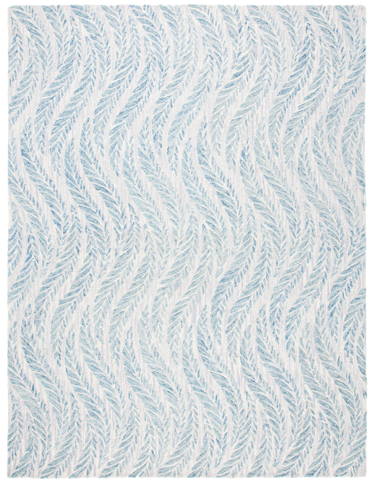 Safavieh Micro-Loop Mlp170A Ivory/Blue Rugs.