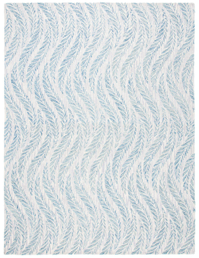 Safavieh Micro-Loop Mlp170A Ivory/Blue Rugs.
