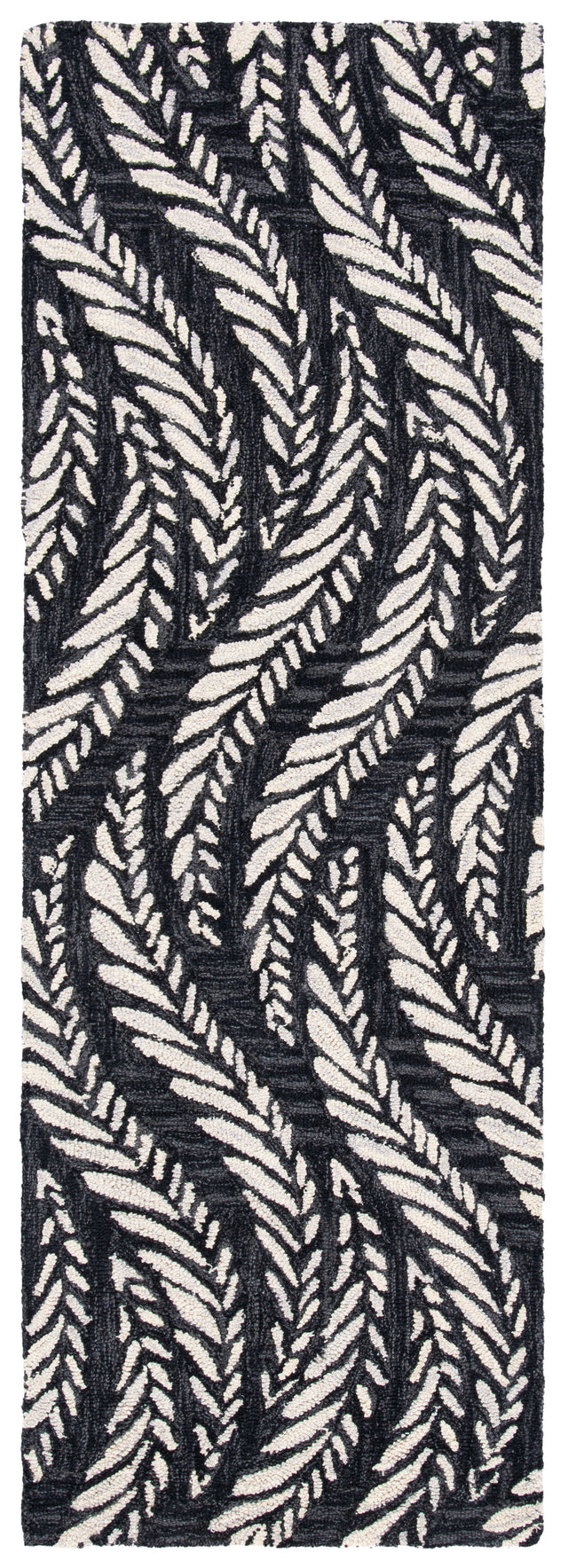 Safavieh Micro-Loop Mlp170H Charcoal/Ivory Rugs.