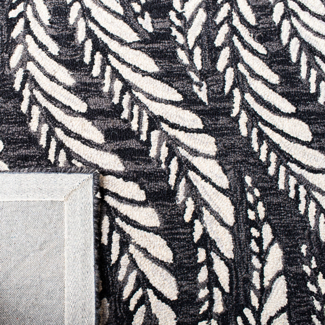 Safavieh Micro-Loop Mlp170H Charcoal/Ivory Rugs.