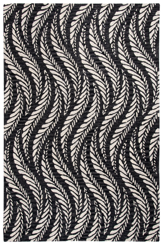 Safavieh Micro-Loop Mlp170H Charcoal/Ivory Rugs.