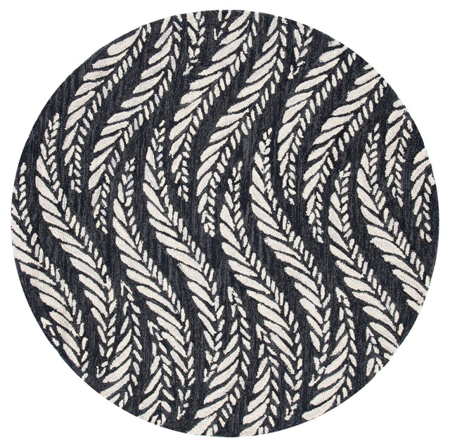 Safavieh Micro-Loop Mlp170H Charcoal/Ivory Rugs.