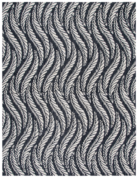 Safavieh Micro-Loop Mlp170H Charcoal/Ivory Area Rug