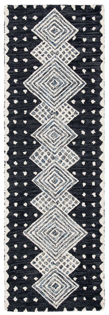 Safavieh Micro-Loop Mlp171H Charcoal/Ivory Area Rug