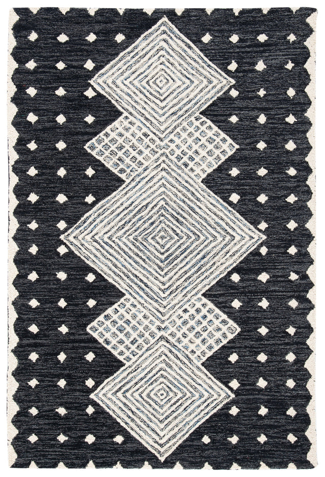 Safavieh Micro-Loop Mlp171H Charcoal/Ivory Rugs.