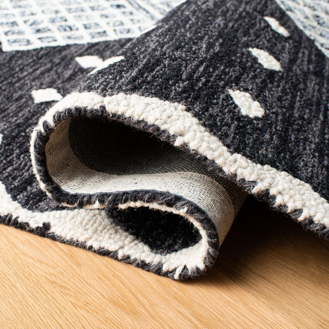 Safavieh Micro-Loop Mlp171H Charcoal/Ivory Rugs.