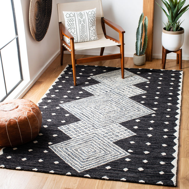 Safavieh Micro-Loop Mlp171H Charcoal/Ivory Rugs.