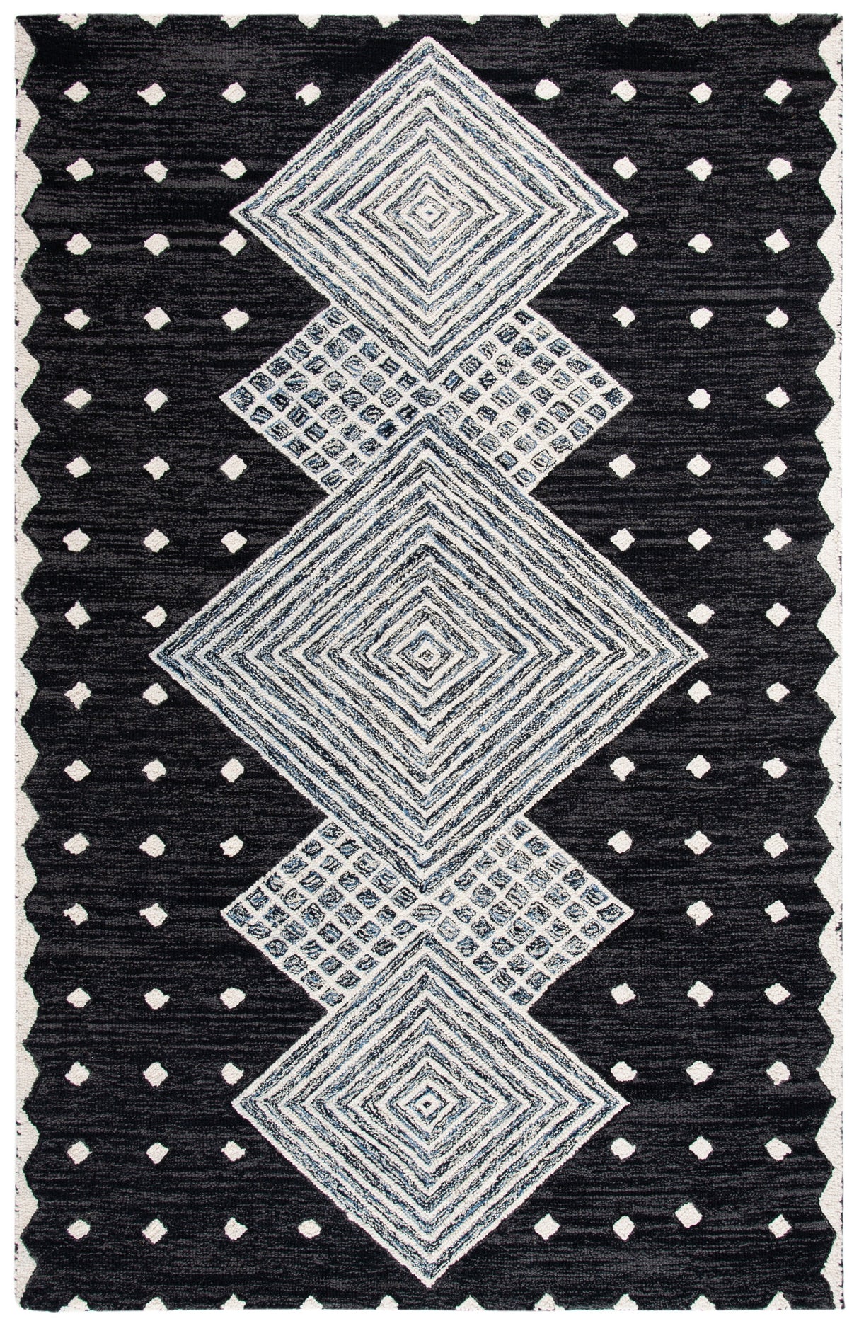 Safavieh Micro-Loop Mlp171H Charcoal/Ivory Rugs.