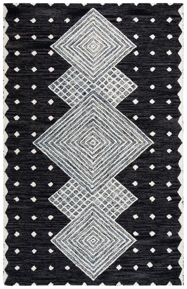 Safavieh Micro-Loop Mlp171H Charcoal/Ivory Rugs.