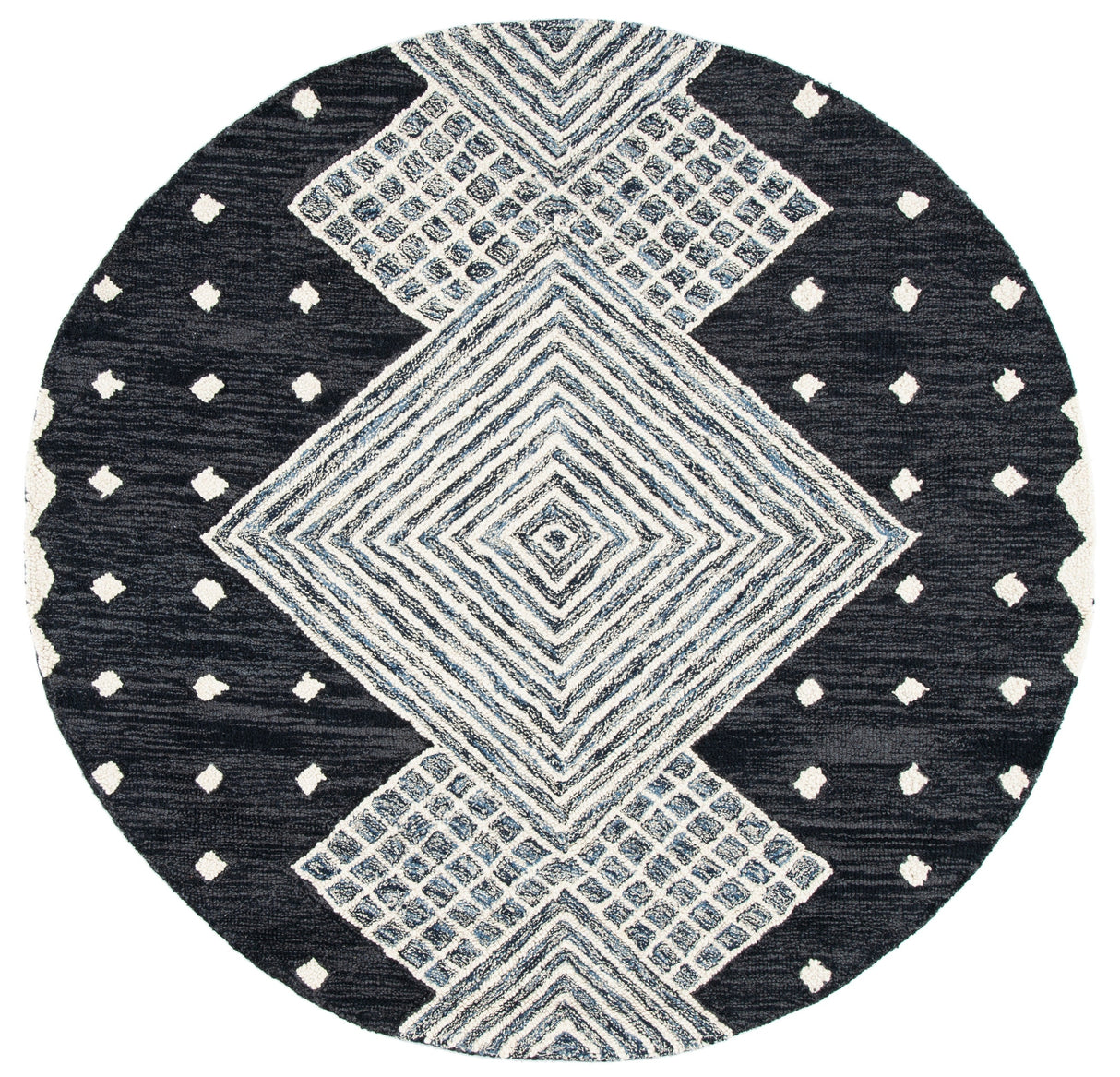 Safavieh Micro-Loop Mlp171H Charcoal/Ivory Rugs.