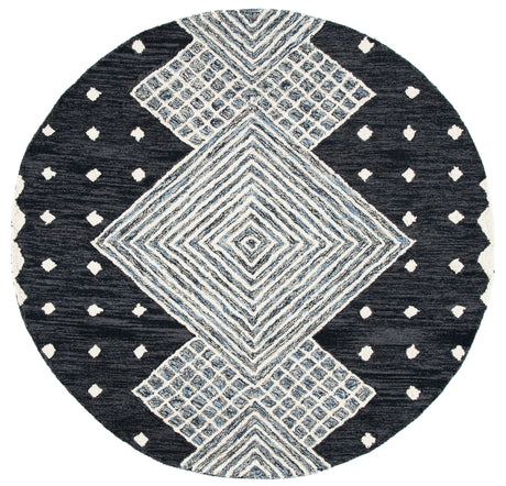 Safavieh Micro-Loop Mlp171H Charcoal/Ivory Area Rug