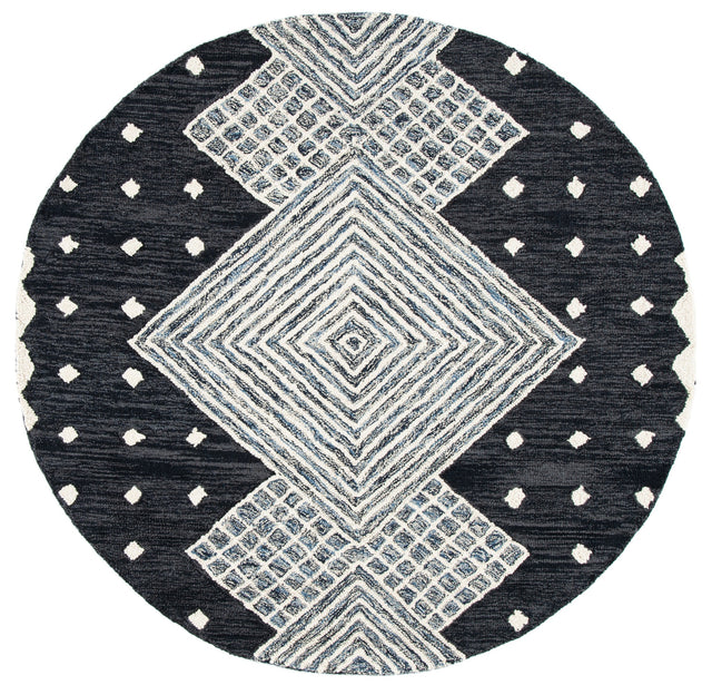 Safavieh Micro-Loop Mlp171H Charcoal/Ivory Rugs.