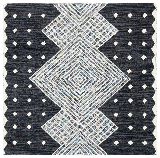 Safavieh Micro-Loop Mlp171H Charcoal/Ivory Rugs.