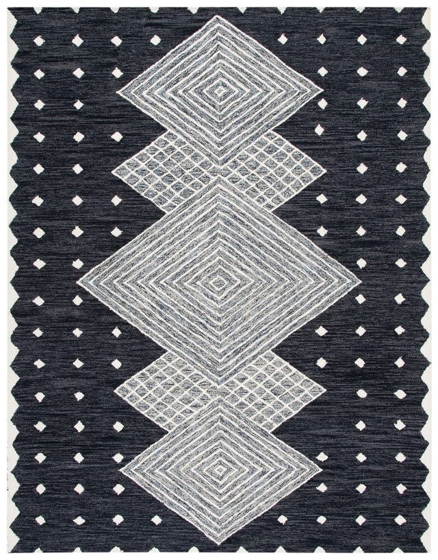 Safavieh Micro-Loop Mlp171H Charcoal/Ivory Rugs.
