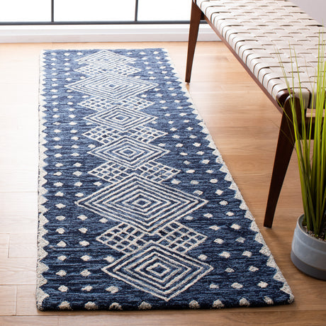 Safavieh Micro-Loop Mlp171M Blue/Ivory Rugs.