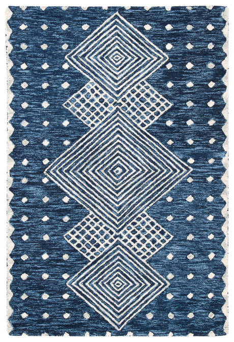 Safavieh Micro-Loop Mlp171M Blue/Ivory Rugs.