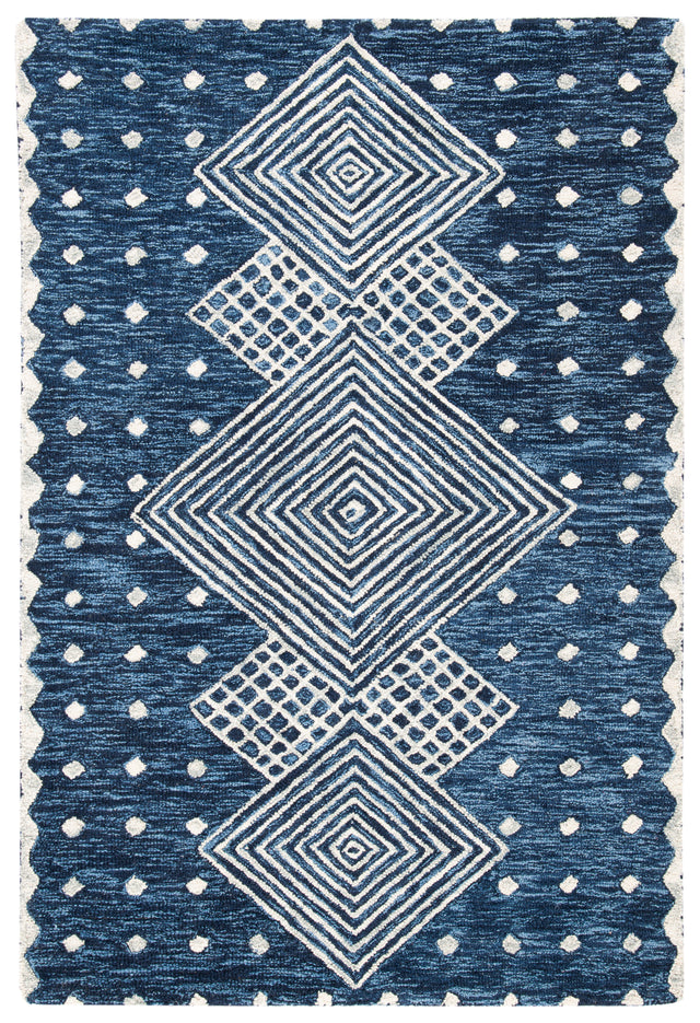 Safavieh Micro-Loop Mlp171M Blue/Ivory Rugs.
