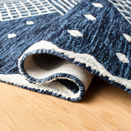 Safavieh Micro-Loop Mlp171M Blue/Ivory Rugs.