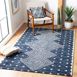 Safavieh Micro-Loop Mlp171M Blue/Ivory Rugs.