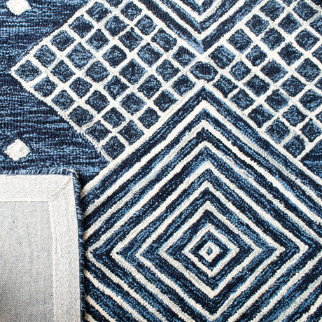 Safavieh Micro-Loop Mlp171M Blue/Ivory Rugs.