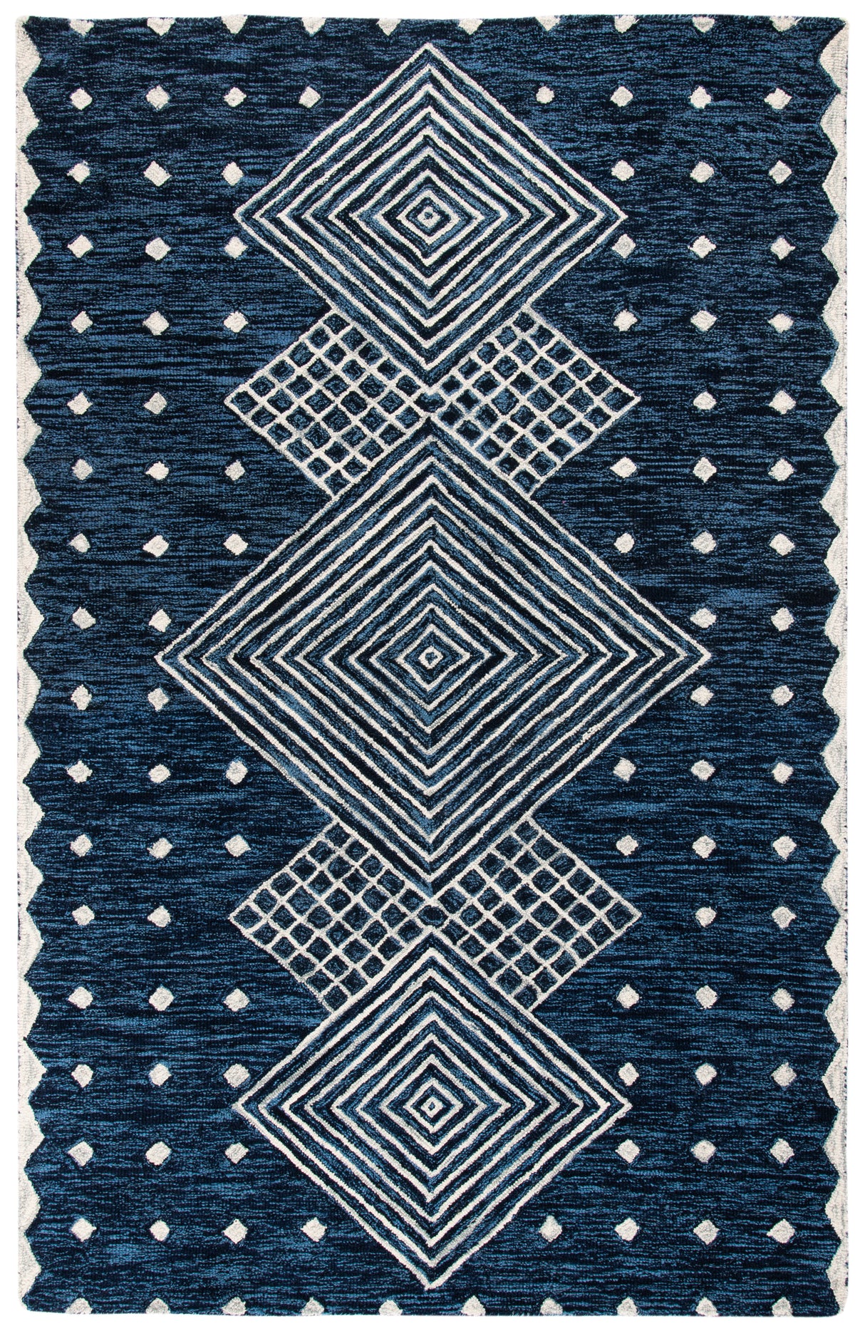 Safavieh Micro-Loop Mlp171M Blue/Ivory Rugs.