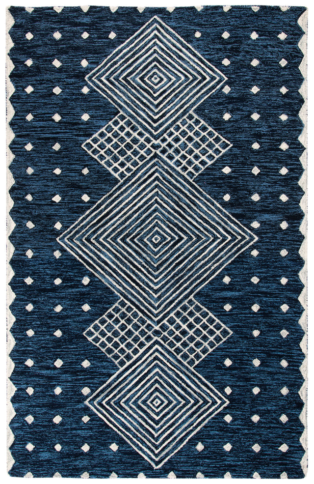 Safavieh Micro-Loop Mlp171M Blue/Ivory Rugs.