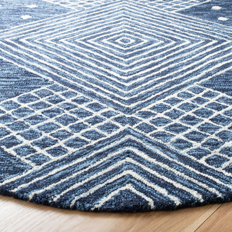Safavieh Micro-Loop Mlp171M Blue/Ivory Rugs.