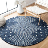 Safavieh Micro-Loop Mlp171M Blue/Ivory Rugs.