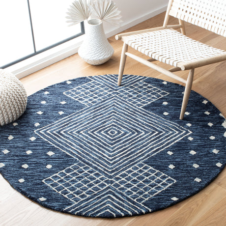 Safavieh Micro-Loop Mlp171M Blue/Ivory Rugs.