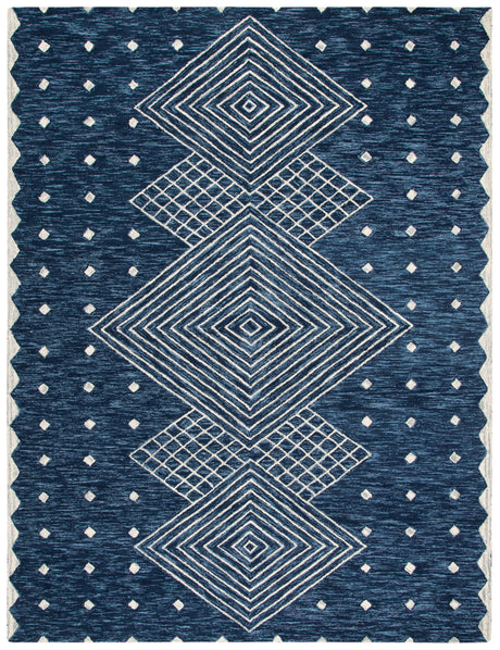 Safavieh Micro-Loop Mlp171M Blue/Ivory Rugs.