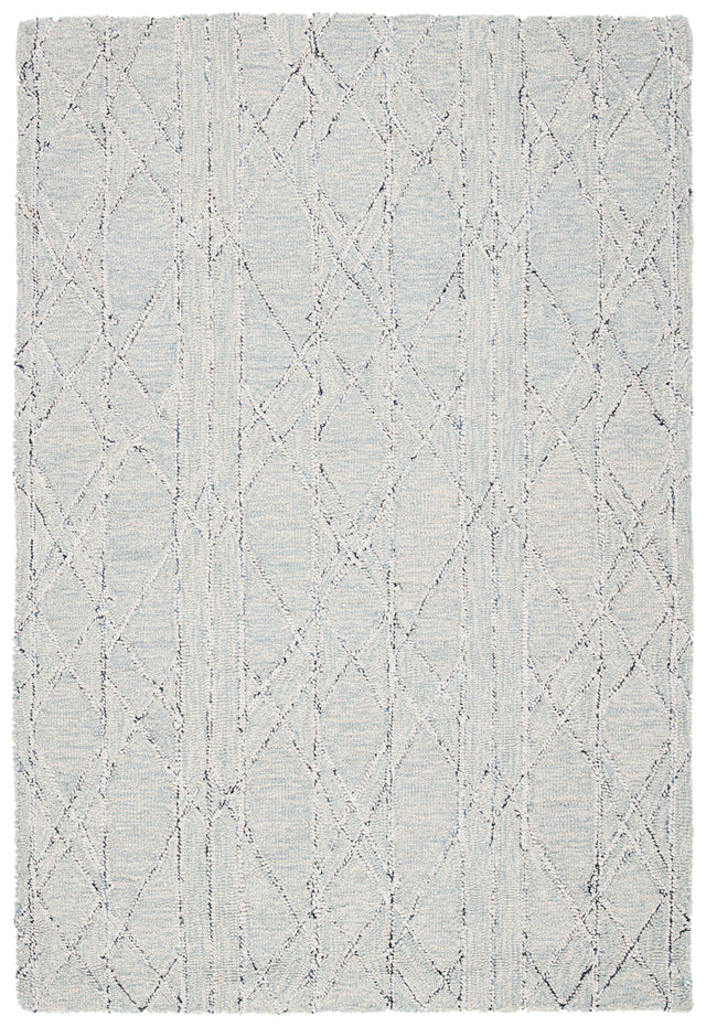 Safavieh Micro-Loop Mlp172A Ivory/Light Blue Area Rug