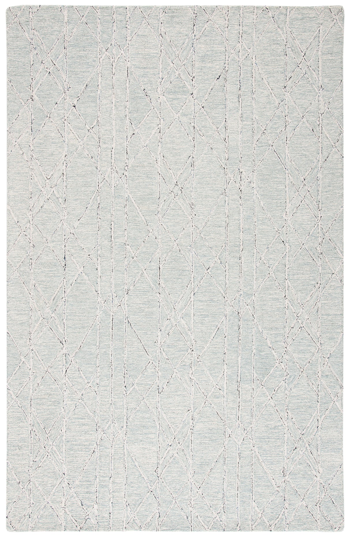 Safavieh Micro-Loop Mlp172A Ivory/Light Blue Rugs.