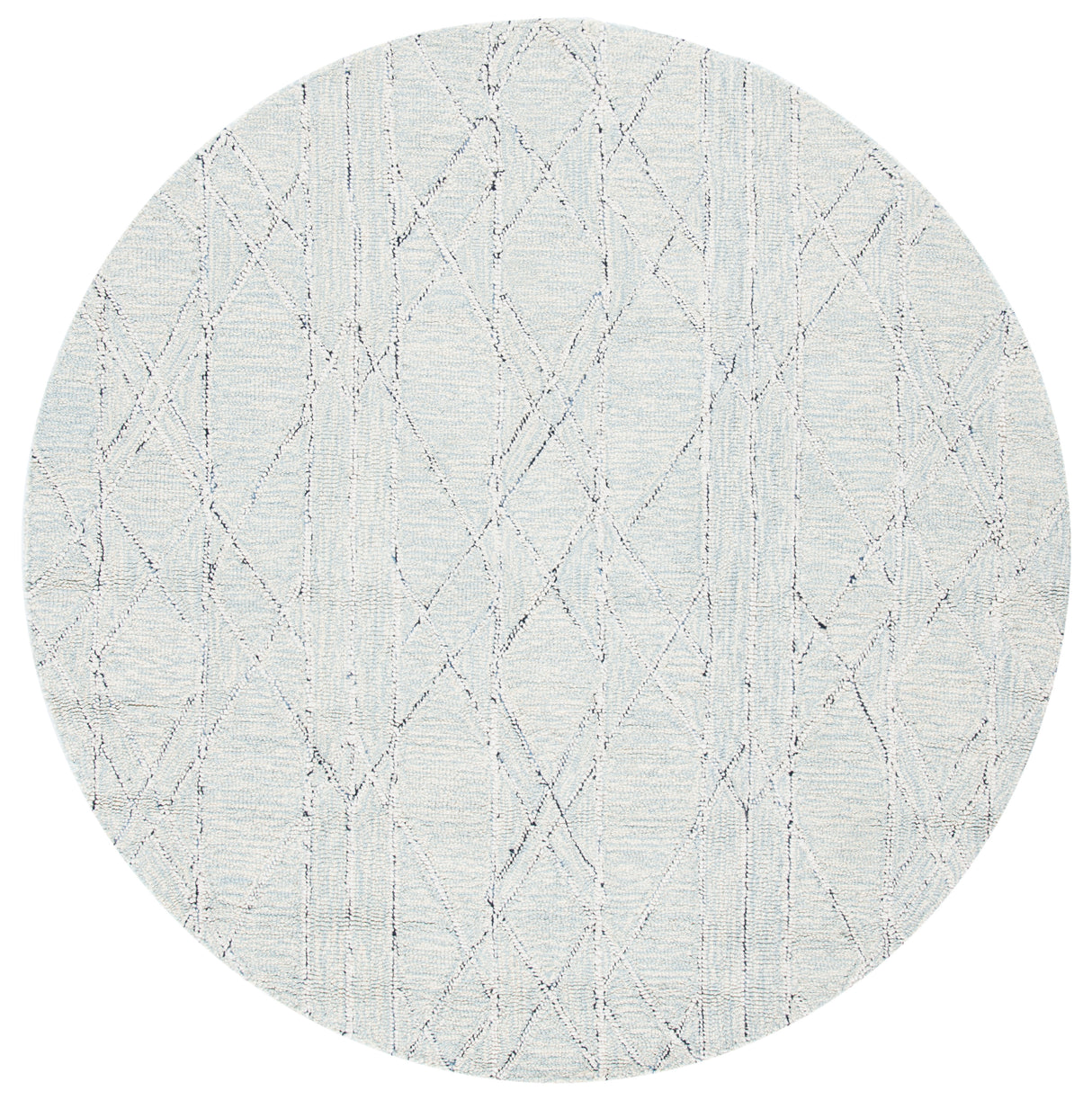 Safavieh Micro-Loop Mlp172A Ivory/Light Blue Rugs.