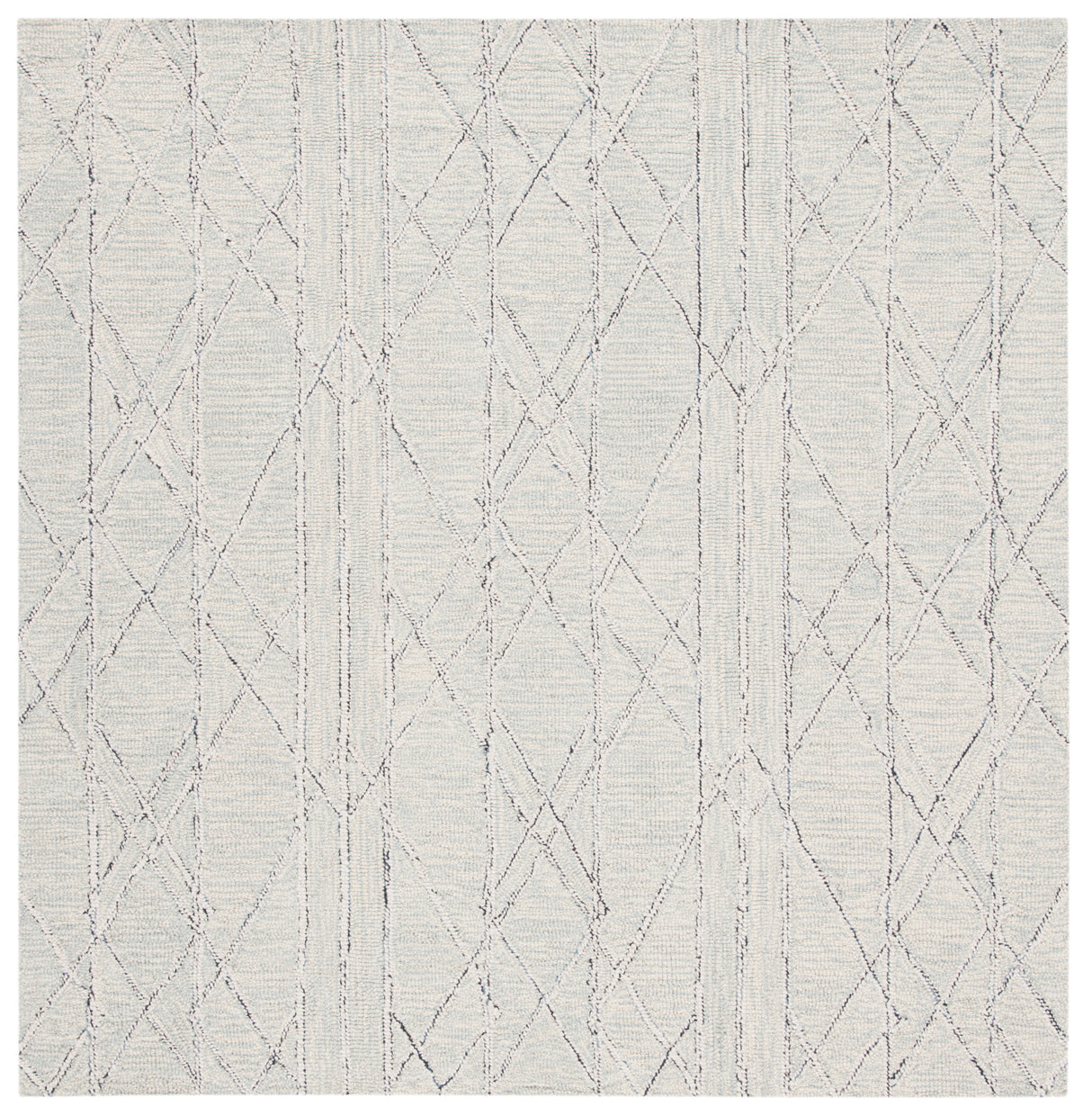 Safavieh Micro-Loop Mlp172A Ivory/Light Blue Rugs.