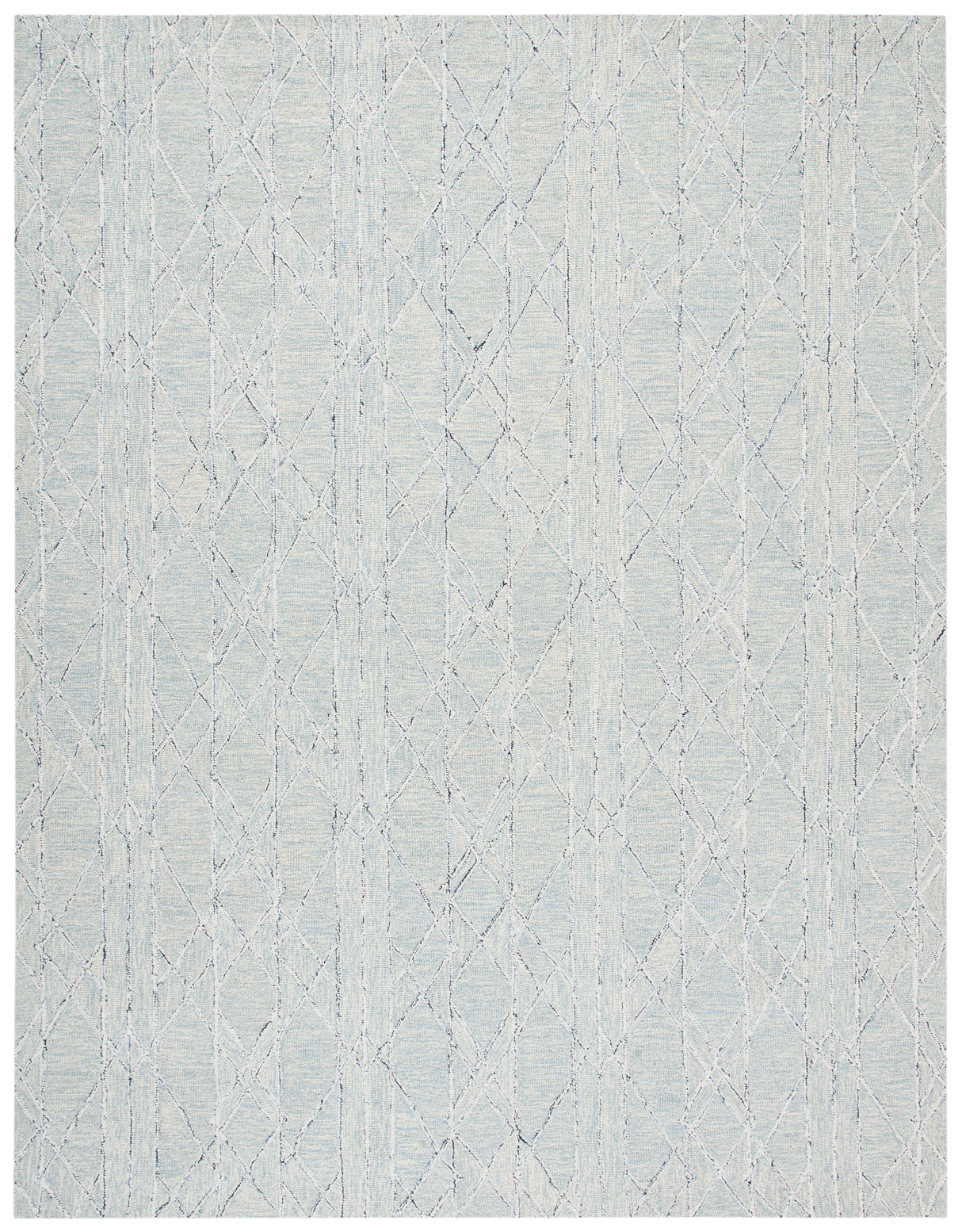 Safavieh Micro-Loop Mlp172A Ivory/Light Blue Rugs.