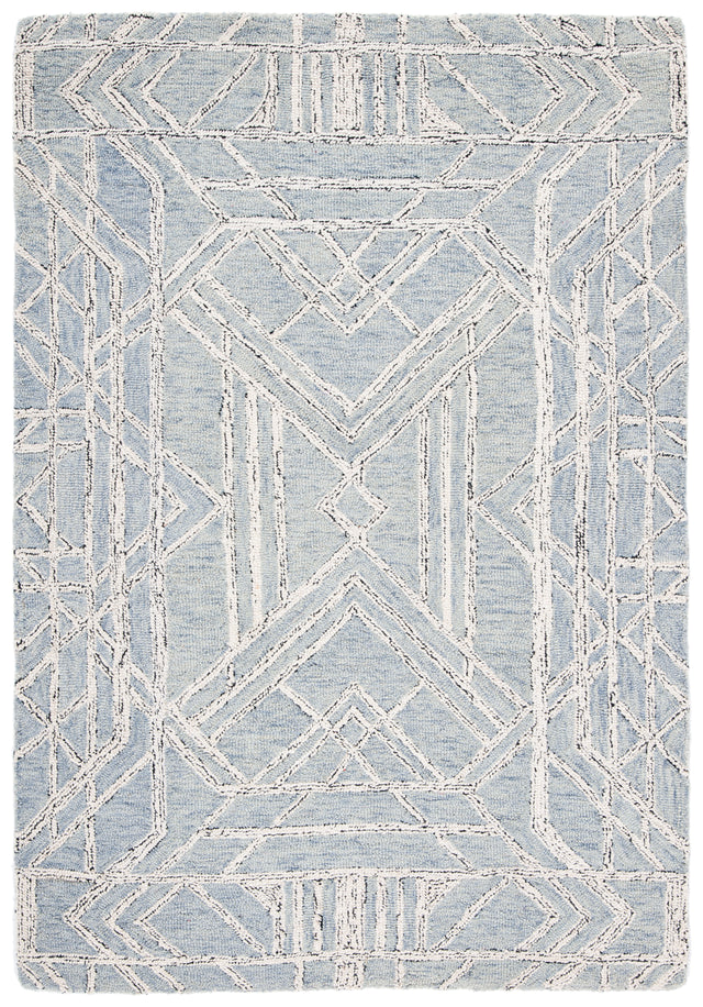 Safavieh Micro-Loop Mlp173M Light Blue/Ivory Area Rug