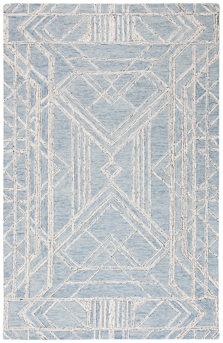 Safavieh Micro-Loop Mlp173M Light Blue/Ivory Area Rug