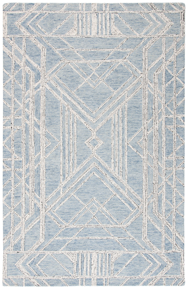 Safavieh Micro-Loop Mlp173M Light Blue/Ivory Area Rug