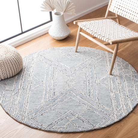 Safavieh Micro-Loop Mlp173M Light Blue/Ivory Area Rug