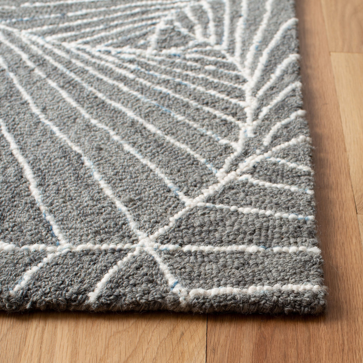 Safavieh Micro-Loop Mlp174F Grey/Ivory Rugs.
