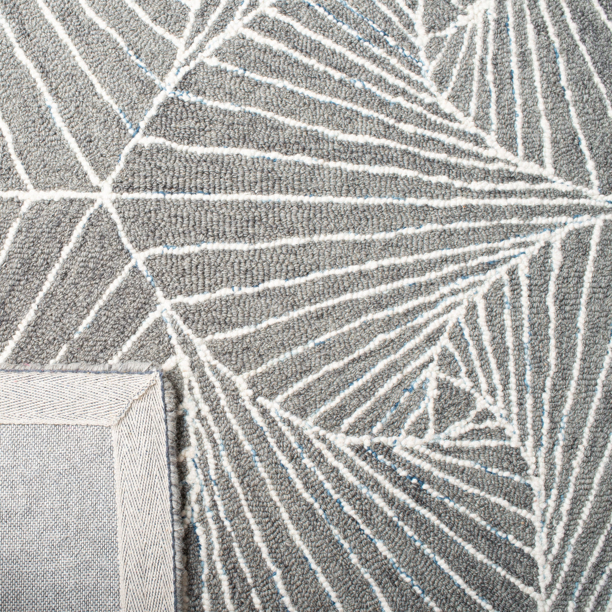 Safavieh Micro-Loop Mlp174F Grey/Ivory Rugs.