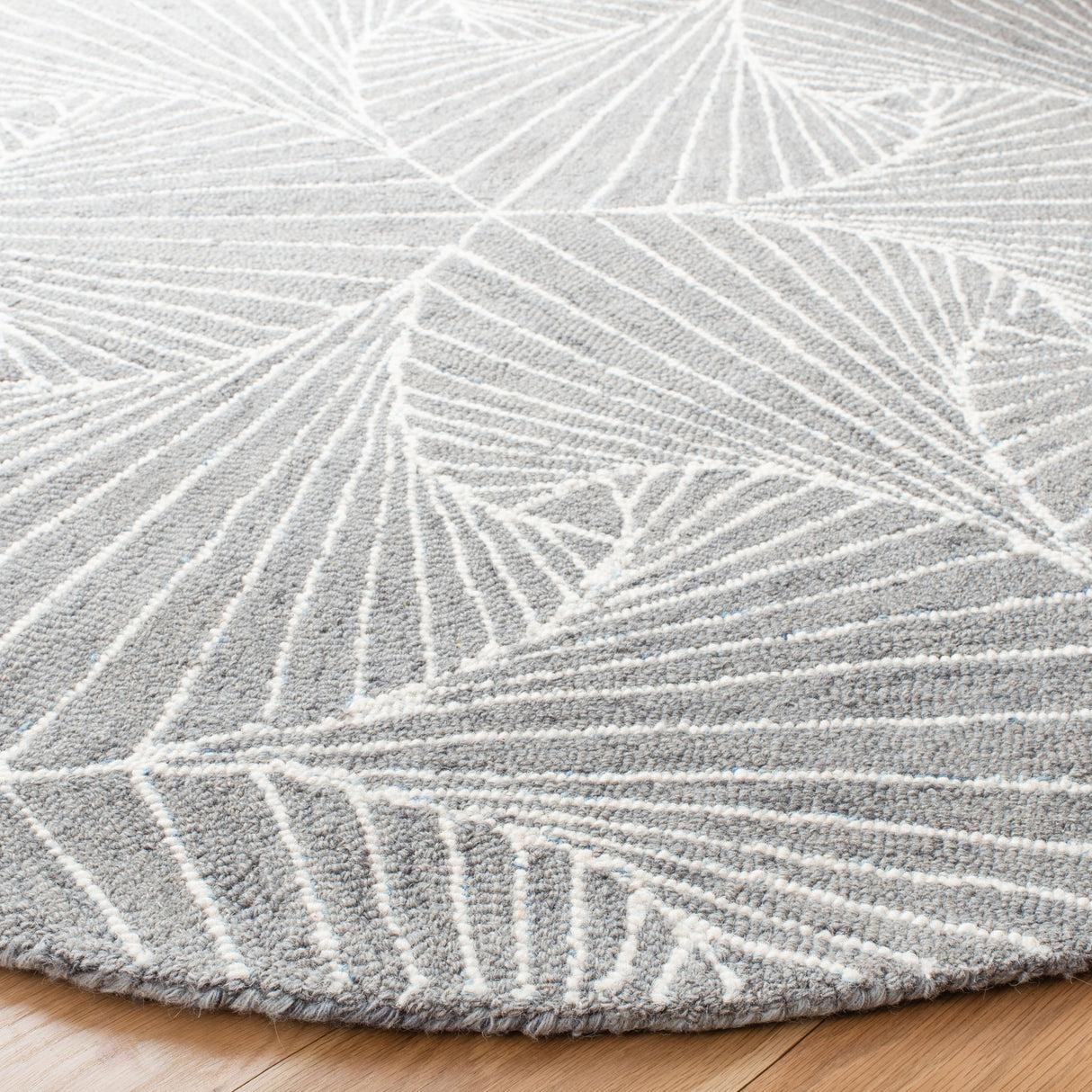 Safavieh Micro-Loop Mlp174F Grey/Ivory Rugs.