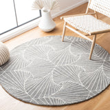 Safavieh Micro-Loop Mlp174F Grey/Ivory Rugs.