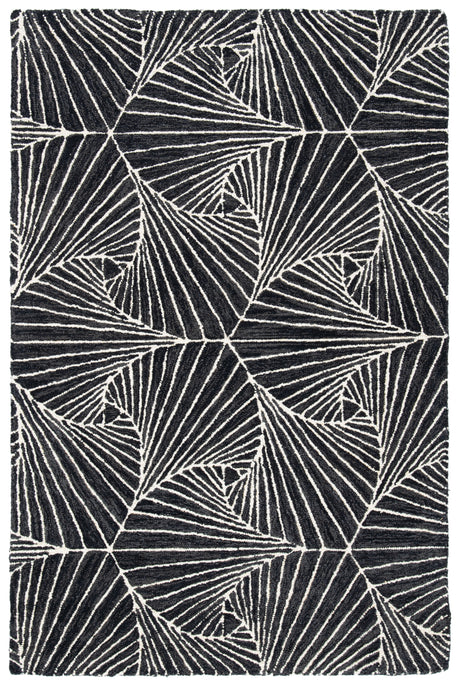 Safavieh Micro-Loop Mlp174H Charcoal/Ivory Area Rug