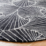 Safavieh Micro-Loop Mlp174H Charcoal/Ivory Rugs.